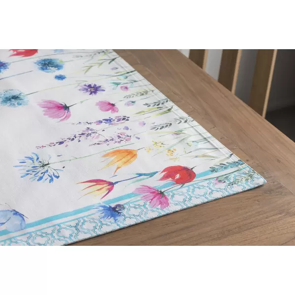 imageMaison d Hermine Placemats 100 Cotton Set of 4 Dinner Placemat Decorative Washable Cloth Placemat Dining Buffet Parties ampamp Camping Rose Garden  SpringSummer32  Flower in the Field