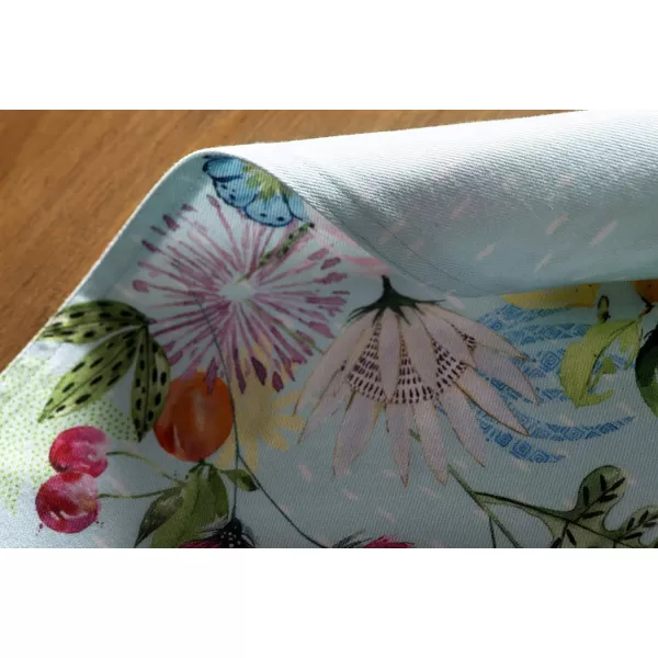 imageMaison d Hermine Placemats 100 Cotton Set of 4 Dinner Placemat Decorative Washable Cloth Placemat Dining Buffet Parties ampamp Camping Rose Garden  SpringSummer27  Jardin Dete  Mint