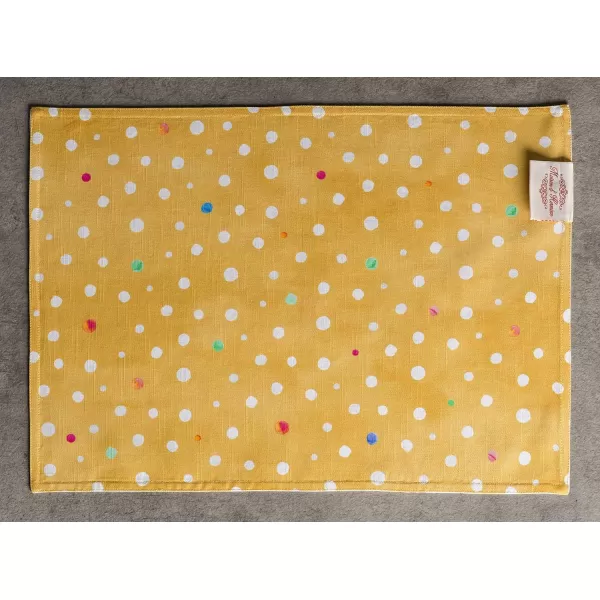 imageMaison d Hermine Placemats 100 Cotton Set of 4 Dinner Placemat Decorative Washable Cloth Placemat Dining Buffet Parties ampamp Camping Rose Garden  SpringSummer34  Happy Florals  Sweety