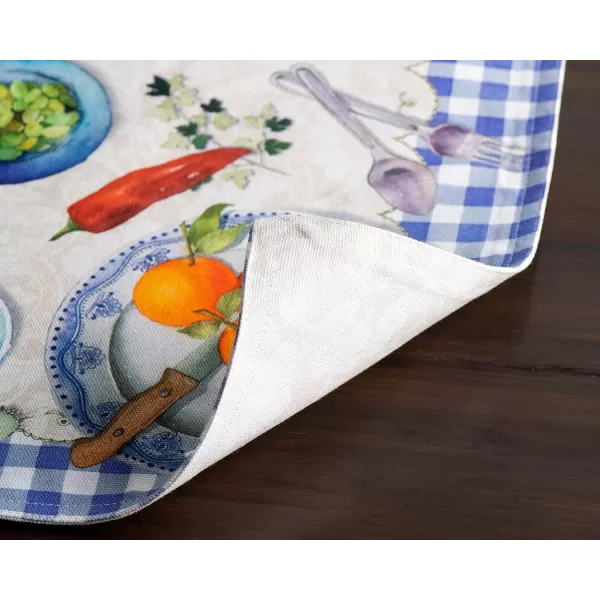 imageMaison d Hermine Placemats 100 Cotton Set of 4 Dinner Placemat Decorative Washable Cloth Placemat Dining Buffet Parties ampamp Camping Rose Garden  SpringSummer40  Gourmand
