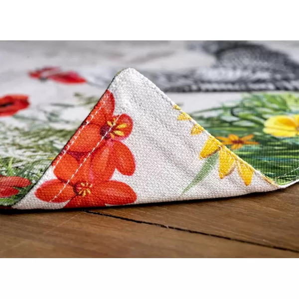 imageMaison d Hermine Placemats 100 Cotton Set of 4 Dinner Placemat Decorative Washable Cloth Placemat Dining Buffet Parties ampamp Camping Rose Garden  SpringSummer17  Basse Cour