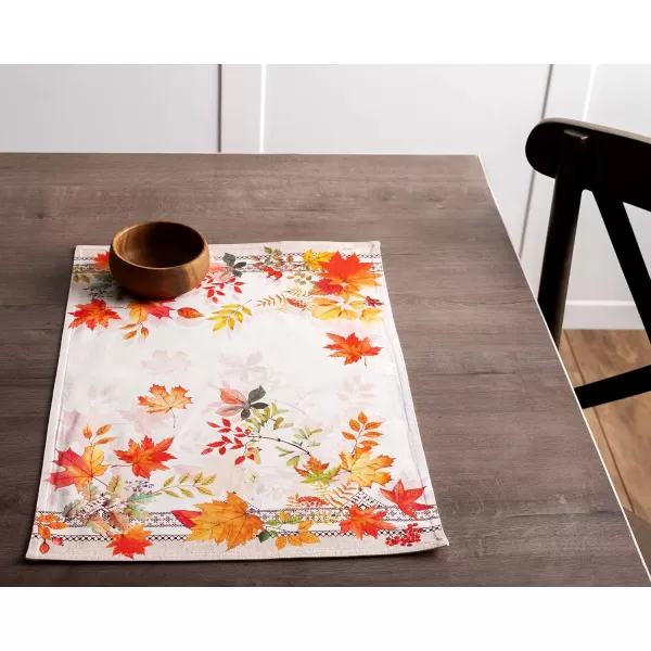imageMaison d Hermine Placemats 100 CottonSet of 4 Dinner Placemat Decorative Washable Cloth Placemat Dining Buffet Parties ampamp Camping Amarante  ThanksgivingChristmas