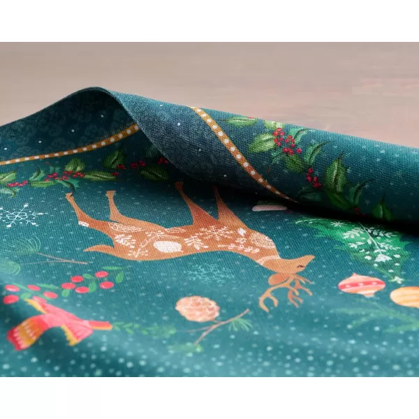 imageMaison d Hermine Placemats Set of 4 100 Cotton Decorative Washable Table Place Mat Kitchen Party Wedding Restaurant ampamp Camping Hygge Christmas  ThanksgivingChristmas