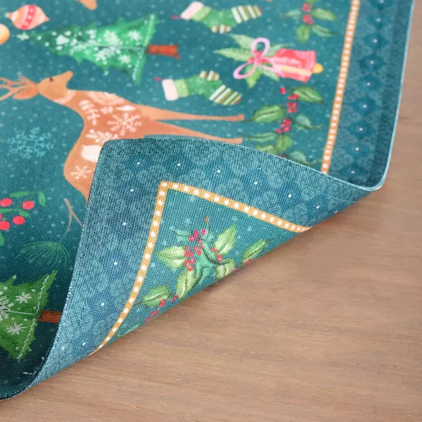imageMaison d Hermine Placemats Set of 4 100 Cotton Decorative Washable Table Place Mat Kitchen Party Wedding Restaurant ampamp Camping Hygge Christmas  ThanksgivingChristmas