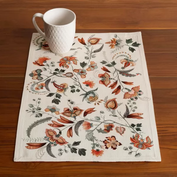imageMaison d Hermine Placemats Set of 4 100 Cotton Decorative Washable Table Place Mat for Gifts Kitchen Party Wedding Restaurant ampamp Camping Dalida  ThanksgivingChristmas