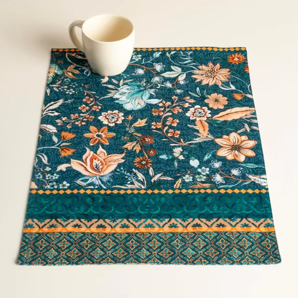imageMaison d Hermine Placemats Set of 4 100 Cotton Decorative Washable Table Place Mat for Gifts Kitchen Party Wedding Restaurant ampamp Camping Luxury Loft  ThanksgivingChristmas