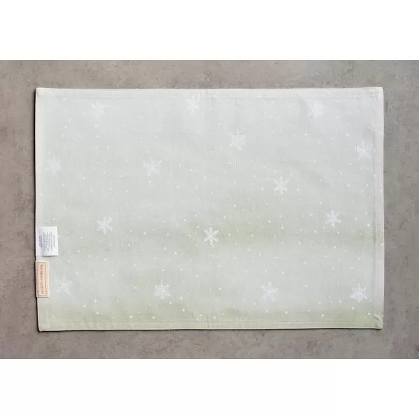 imageMaison d Hermine Placemats Set of 4 100 Cotton Decorative Washable Table Place Mat for Gifts Kitchen Party Wedding Restaurant ampamp Camping Winter Mornings  ThanksgivingChristmas