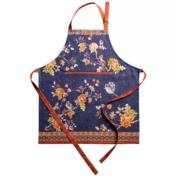 imageCotton Apron with Center Pocket Kitchen Unisex Cloth Apron 1 Piece with Long Ties for Painting Cooking Baking Restaurant01  Kelim  Infinity