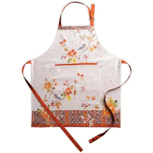 imageCotton Apron with Center Pocket Kitchen Unisex Cloth Apron 1 Piece with Long Ties for Painting Cooking Baking Restaurant14  Kelim  Prairie