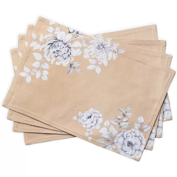 imageMaison d Hermine Cloth Placemats Set of 4 100 Cotton Decorative Washable Table Place Mat Kitchen Wedding Restaurant ampamp Camping Kelim  Prairie  ThanksgivingChristmas15  Pretty Autumn
