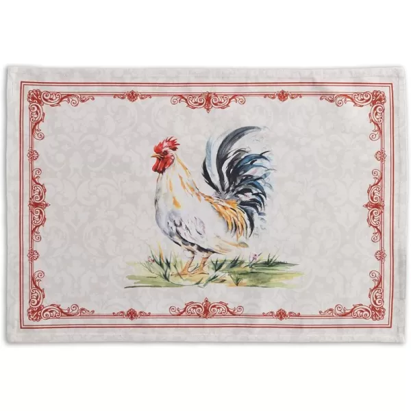imageMaison d Hermine Placemats 100 Cotton Set of 4 Dinner Placemat Decorative Washable Cloth Placemat Dining Buffet Parties ampamp Camping Rose Garden  SpringSummer4  Campagne