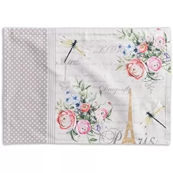 imageMaison d Hermine Placemats 100 Cotton Set of 4 Dinner Placemat Decorative Washable Cloth Placemat Dining Buffet Parties ampamp Camping Rose Garden  SpringSummer5  Champ De Mars