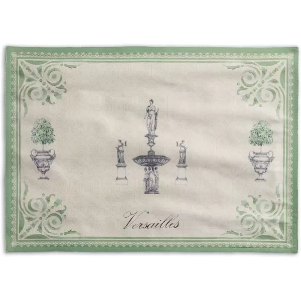 imageMaison d Hermine Placemats 100 Cotton Set of 4 Dinner Placemat Decorative Washable Cloth Placemat Dining Buffet Parties ampamp Camping Rose Garden  SpringSummer1  Jardin Du Roy
