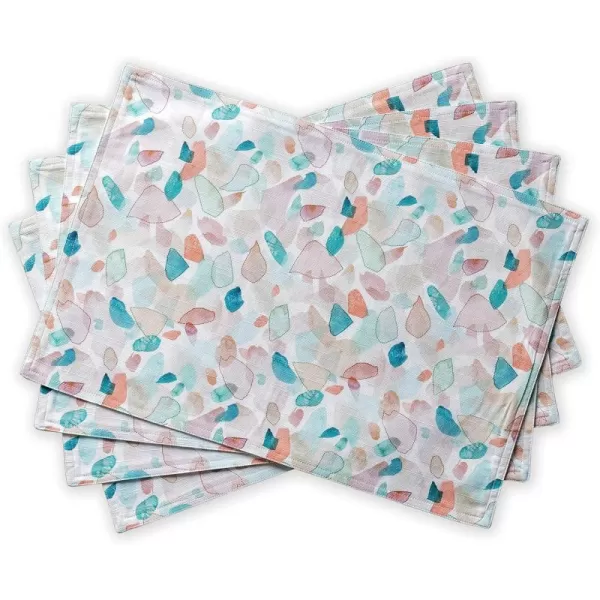 imageMaison d Hermine Placemats 100 Cotton Set of 4 Dinner Placemat Decorative Washable Cloth Placemat Dining Buffet Parties ampamp Camping Rose Garden  SpringSummer39  Summer Picnic