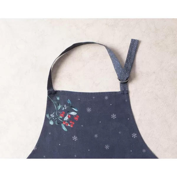 imageCotton Apron with Center Pocket Kitchen Unisex Cloth Apron 1 Piece with Long Ties for Painting Cooking Baking Restaurant20  Christmas Joy