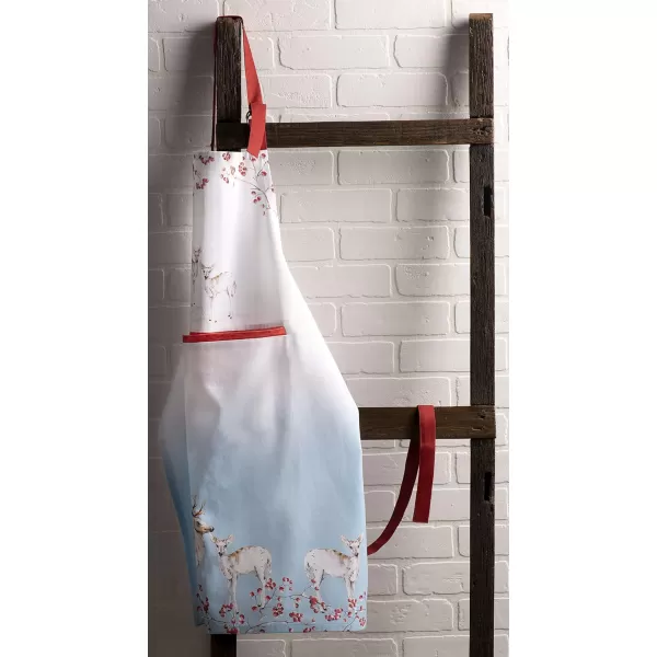 imageCotton Apron with Center Pocket Kitchen Unisex Cloth Apron 1 Piece with Long Ties for Painting Cooking Baking Restaurant22  Fairytale Forest