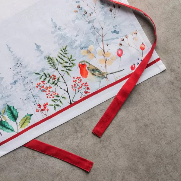 imageCotton Apron with Center Pocket Kitchen Unisex Cloth Apron 1 Piece with Long Ties for Painting Cooking Baking Restaurant3  Morzine