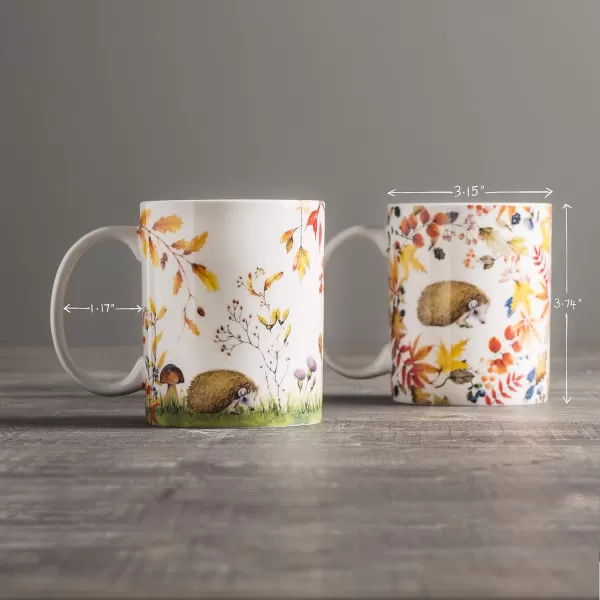 imageMaison d Hermine Coffee Mug with Handles Fine Bone China Mug Pack of Two for Hot Beverages  Coffee Cappuccino Latte Cocoa Perfect Gifts for Mothers Day Dining Buffet Party Holly Time 12 Ounce03  Morzine  Bois