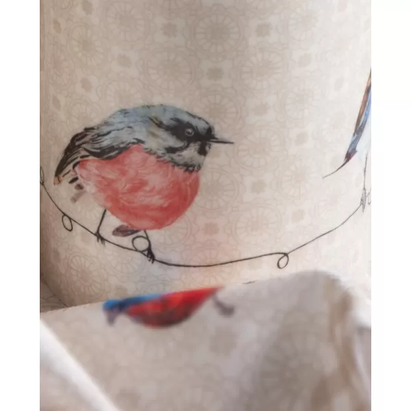 imageMaison d Hermine Coffee Mug with Handles Fine Bone China Mug Pack of Two for Hot Beverages  Coffee Cappuccino Latte Cocoa Perfect Gifts for Mothers Day Dining Buffet Party Holly Time 12 Ounce07  Birdies On Wire