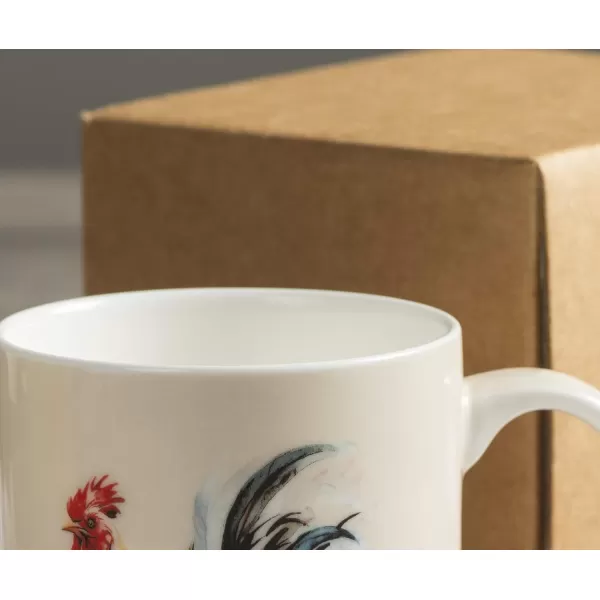 imageMaison d Hermine Mug with Handles Fine Bone China Coffee Mug Pack of One for Hot Beverages  Coffee Cappuccino Cocoa Perfect for Wife Girlfriend Colmar  Blue 15 Oz08  Campagne  Coq