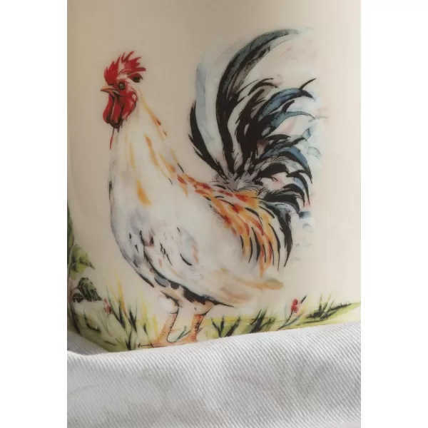 imageMaison d Hermine Mug with Handles Fine Bone China Coffee Mug Pack of One for Hot Beverages  Coffee Cappuccino Cocoa Perfect for Wife Girlfriend Colmar  Blue 15 Oz08  Campagne  Coq