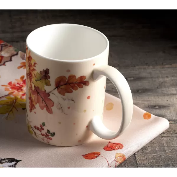 imageMaison d Hermine Mug with Handles Fine Bone China Coffee Mug Pack of One for Hot Beverages  Coffee Cappuccino Cocoa Perfect for Wife Girlfriend Colmar  Blue 15 Oz17  Kelim  Autumn Joy
