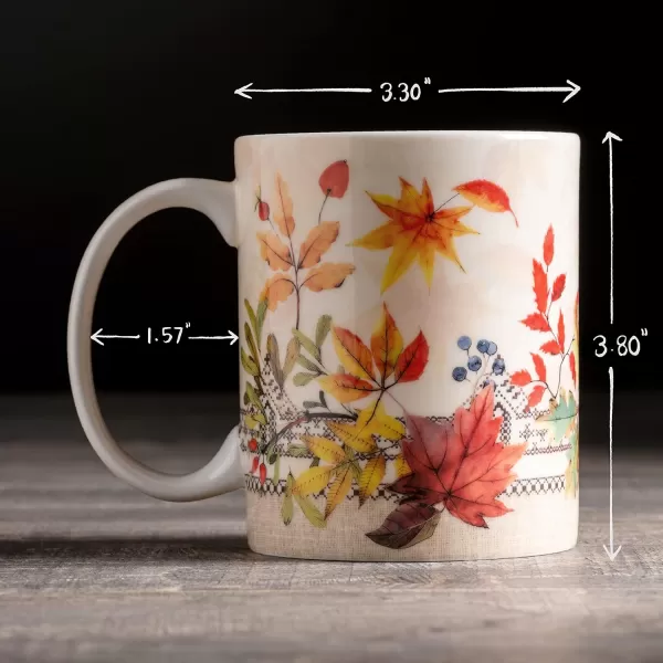 imageMaison d Hermine Mug with Handles Fine Bone China Coffee Mug Pack of One for Hot Beverages  Coffee Cappuccino Cocoa Perfect for Wife Girlfriend Colmar  Blue 15 Oz11  Amarante  Charmille