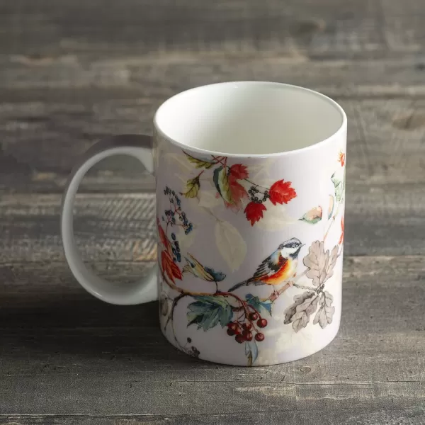 imageMaison d Hermine Mug with Handles Fine Bone China Coffee Mug Pack of One for Hot Beverages  Coffee Cappuccino Cocoa Perfect for Wife Girlfriend Colmar  Blue 15 Oz23  Equinoxe  Grey  Passerine