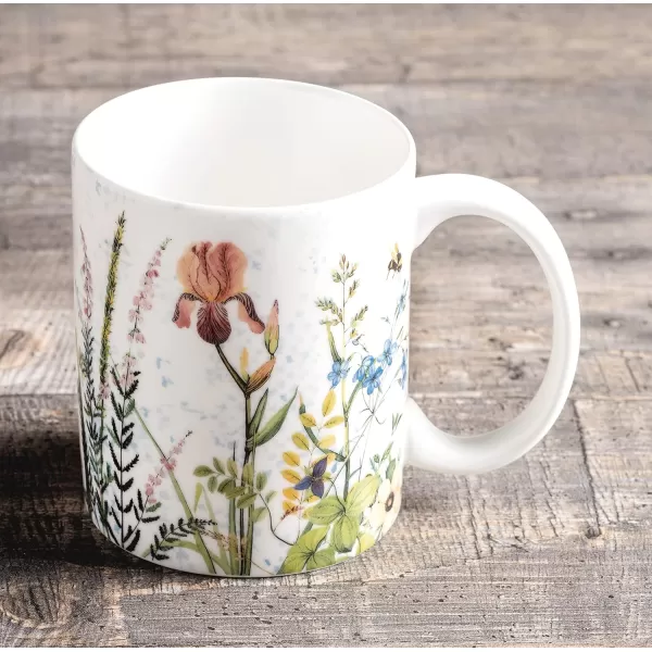 imageMaison d Hermine Mug with Handles Fine Bone China Coffee Mug Pack of One for Hot Beverages  Coffee Cappuccino Cocoa Perfect for Wife Girlfriend Colmar  Blue 15 Oz01  Fleurs De Mai  Prairie