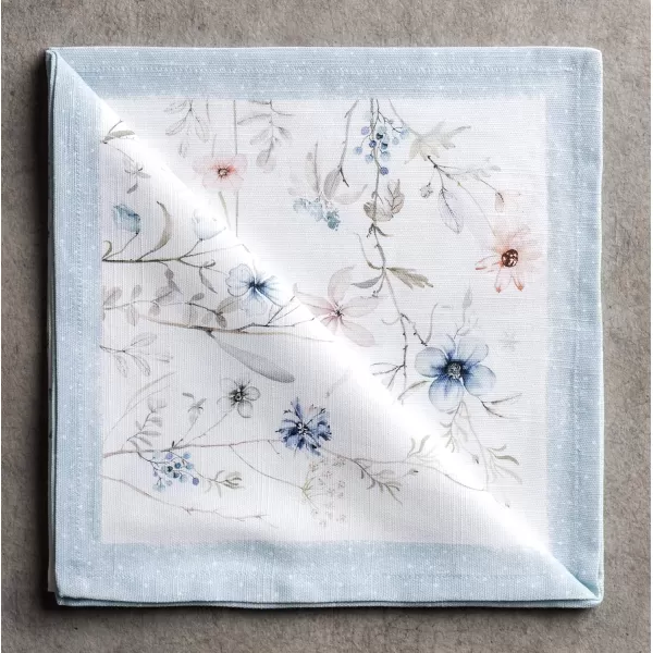 imageMaison d Hermine Napkin 100 Cotton 20 Inch x 20 Inch Set of 4 Dinner Napkins Decorative Cloth Napkin for Gifts Dining Buffet Party ampamp Camping Kelim  Infinity  ThanksgivingChristmas11  Ice Florals