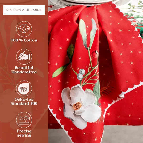 imageMaison d Hermine Napkin 100 Cotton 20 Inch x 20 Inch Set of 4 Dinner Napkins Decorative Cloth Napkin for Gifts Dining Buffet Party ampamp Camping Kelim  Infinity  ThanksgivingChristmas19  Noel