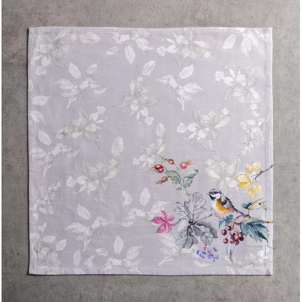 imageMaison d Hermine Napkin 100 Cotton 20 Inch x 20 Inch Set of 4 Dinner Napkins Decorative Cloth Napkin for Gifts Dining Buffet Party ampamp Camping Kelim  Infinity  ThanksgivingChristmas06  Equinoxe  Grey