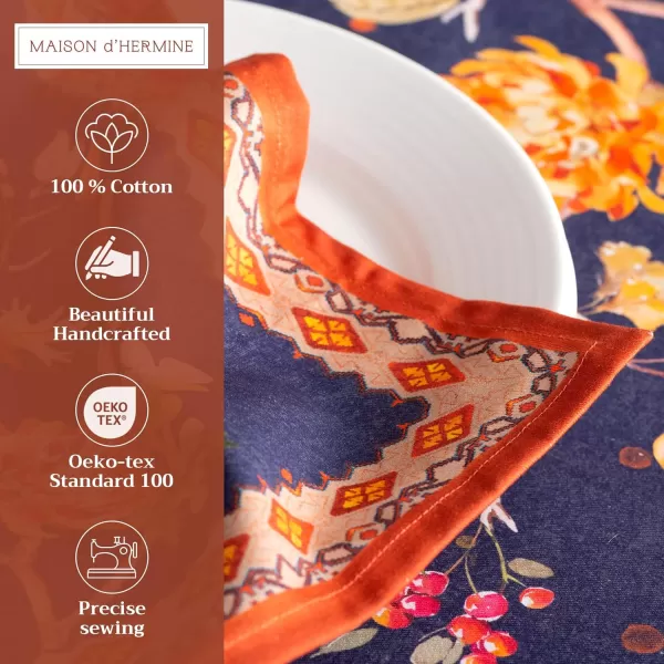 imageMaison d Hermine Napkin 100 Cotton 20 Inch x 20 Inch Set of 4 Dinner Napkins Decorative Cloth Napkin for Gifts Dining Buffet Party ampamp Camping Kelim  Infinity  ThanksgivingChristmas02  Kelim  Infinity