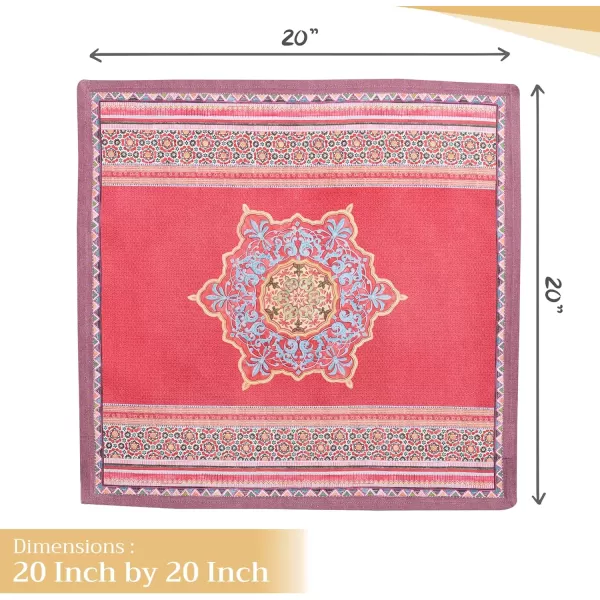 imageMaison d Hermine Napkin 100 Cotton 20 Inch x 20 Inch Set of 4 Dinner Napkins Decorative Cloth Napkin for Gifts Dining Buffet Party ampamp Camping Kelim  Infinity  ThanksgivingChristmas21  Ispahan