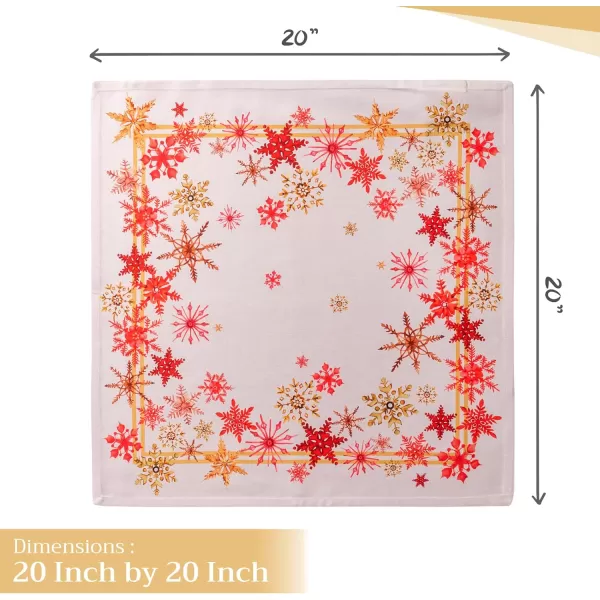 imageMaison d Hermine Napkin 100 Cotton 20 Inch x 20 Inch Set of 4 Dinner Napkins Decorative Cloth Napkin for Gifts Dining Buffet Party ampamp Camping Kelim  Infinity  ThanksgivingChristmas22  Crystal Star