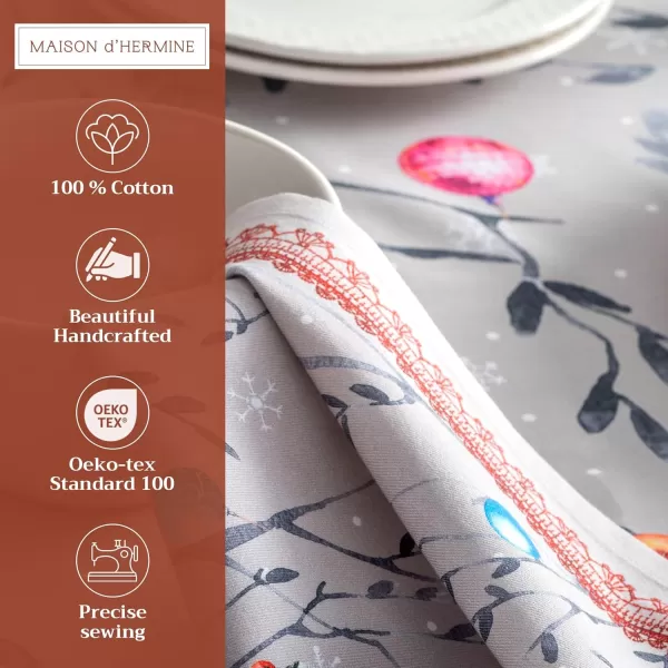 imageMaison d Hermine Napkin 100 Cotton 20 Inch x 20 Inch Set of 4 Dinner Napkins Decorative Cloth Napkin for Gifts Dining Buffet Party ampamp Camping Kelim  Infinity  ThanksgivingChristmas08  Fairy Christmas