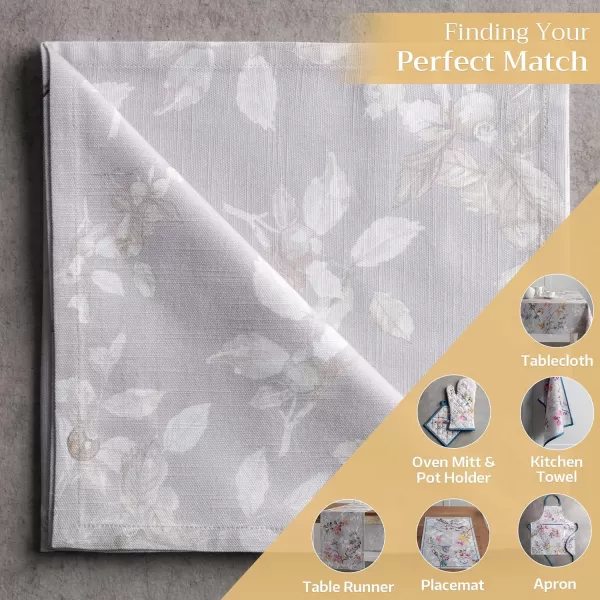 imageMaison d Hermine Napkin 100 Cotton 20 Inch x 20 Inch Set of 4 Dinner Napkins Decorative Cloth Napkin for Gifts Dining Buffet Party ampamp Camping Kelim  Infinity  ThanksgivingChristmas06  Equinoxe  Grey
