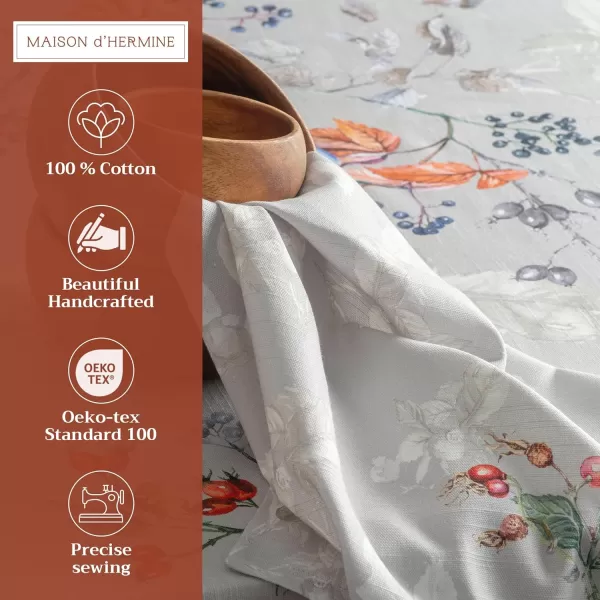imageMaison d Hermine Napkin 100 Cotton 20 Inch x 20 Inch Set of 4 Dinner Napkins Decorative Cloth Napkin for Gifts Dining Buffet Party ampamp Camping Kelim  Infinity  ThanksgivingChristmas06  Equinoxe  Grey