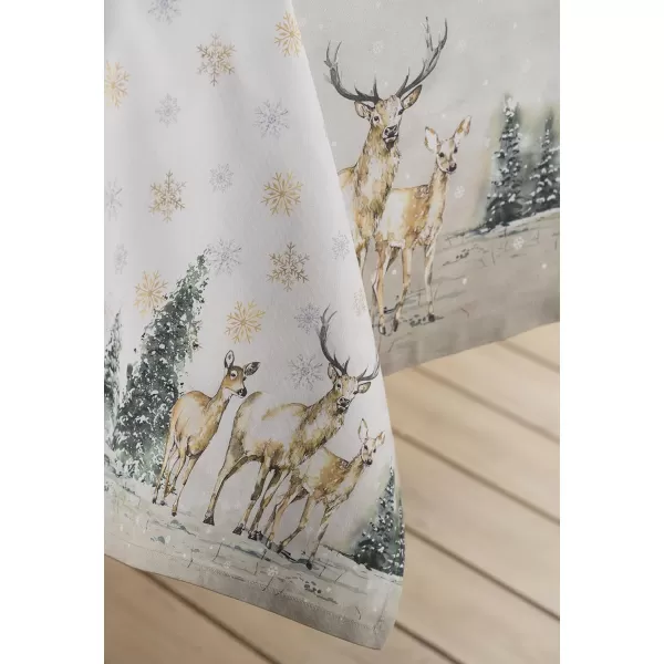 imageMaison d Hermine Napkin 100 Cotton 20 Inch x 20 Inch Set of 4 Dinner Napkins Decorative Cloth Napkin for Gifts Dining Buffet Party ampamp Camping Kelim  Infinity  ThanksgivingChristmas01  Deer in the Woods