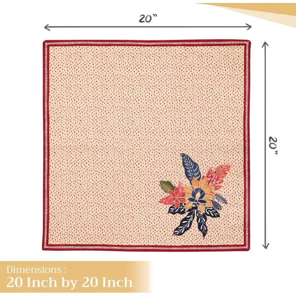 imageMaison d Hermine Napkin 100 Cotton 20 Inch x 20 Inch Set of 4 Dinner Napkins Decorative Cloth Napkin for Gifts Dining Buffet Party ampamp Camping Kelim  Infinity  ThanksgivingChristmas24  Kalahari