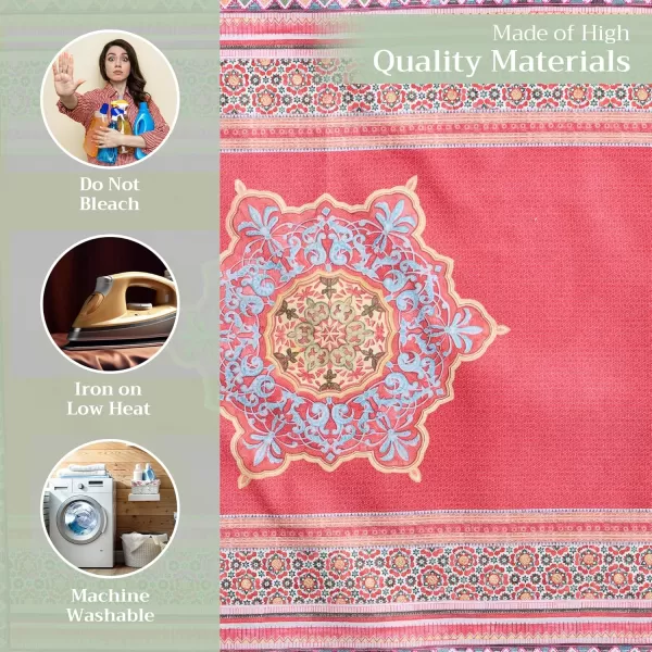 imageMaison d Hermine Napkin 100 Cotton 20 Inch x 20 Inch Set of 4 Dinner Napkins Decorative Cloth Napkin for Gifts Dining Buffet Party ampamp Camping Kelim  Infinity  ThanksgivingChristmas21  Ispahan