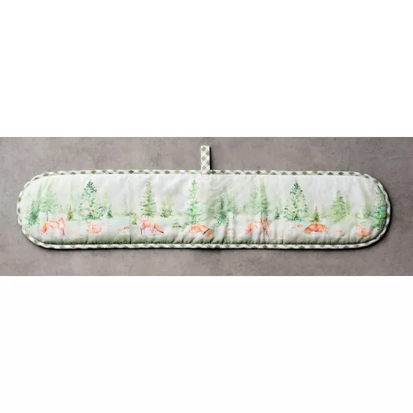 imageMaison d Hermine Pot Holder 100 Cotton Heat Resistant Set of 2 Potholders 8 Inch x 8 Inch Hot Pads with Loop for Gifts BBQ Cooking Grilling Microwave Winter Mornings  ThanksgivingChristmasWinter Mornings