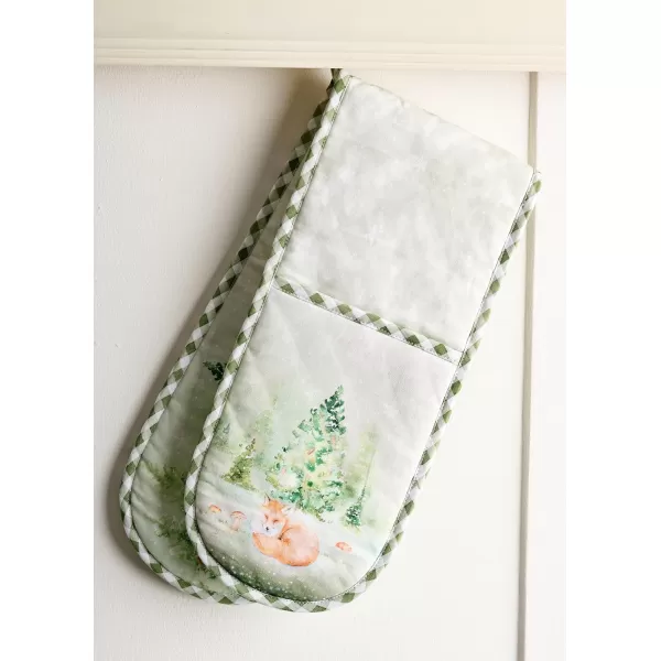 imageMaison d Hermine Pot Holder 100 Cotton Heat Resistant Set of 2 Potholders 8 Inch x 8 Inch Hot Pads with Loop for Gifts BBQ Cooking Grilling Microwave Winter Mornings  ThanksgivingChristmasWinter Mornings