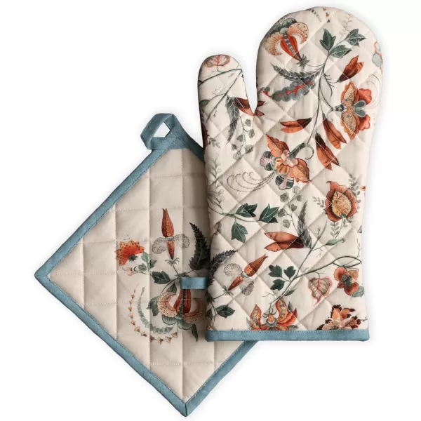 imageMaison d Hermine Pot Holder 100 Cotton Heat Resistant Set of 2 Potholders 8 Inch x 8 Inch Hot Pads with Loop for Gifts BBQ Cooking Grilling Microwave Winter Mornings  ThanksgivingChristmasDalida
