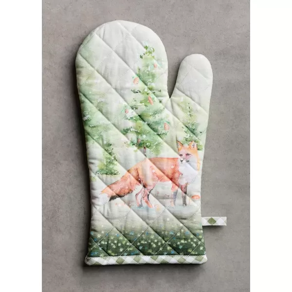 imageMaison d Hermine Pot Holder 100 Cotton Heat Resistant Set of 2 Potholders 8 Inch x 8 Inch Hot Pads with Loop for Gifts BBQ Cooking Grilling Microwave Winter Mornings  ThanksgivingChristmasWinter Mornings