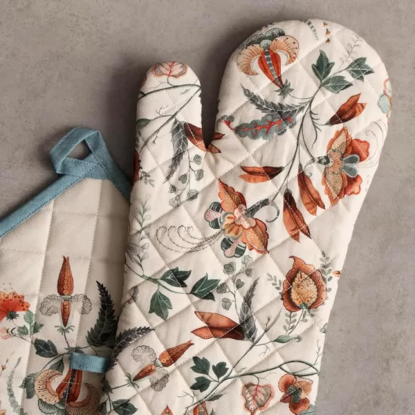 imageMaison d Hermine Pot Holder 100 Cotton Heat Resistant Set of 2 Potholders 8 Inch x 8 Inch Hot Pads with Loop for Gifts BBQ Cooking Grilling Microwave Winter Mornings  ThanksgivingChristmasDalida