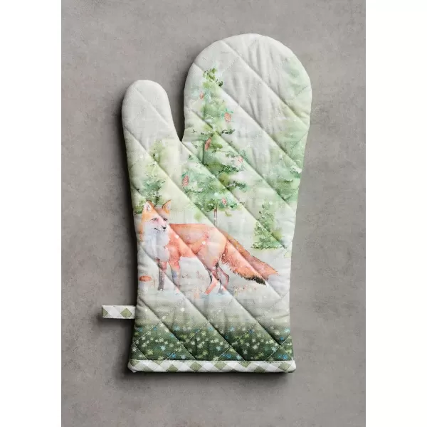 imageMaison d Hermine Pot Holder 100 Cotton Heat Resistant Set of 2 Potholders 8 Inch x 8 Inch Hot Pads with Loop for Gifts BBQ Cooking Grilling Microwave Winter Mornings  ThanksgivingChristmasWinter Mornings