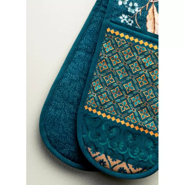 imageMaison d Hermine Pot Holder 100 Cotton Heat Resistant Set of 2 Potholders 8 Inch x 8 Inch Hot Pads with Loop for Gifts BBQ Cooking Grilling Microwave Winter Mornings  ThanksgivingChristmasLuxury Loft