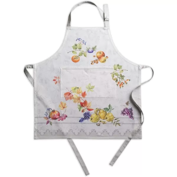 imageCotton Apron with Center Pocket Kitchen Unisex Cloth Apron 1 Piece with Long Ties for Painting Cooking Baking Restaurant21  Fruit Dhiver