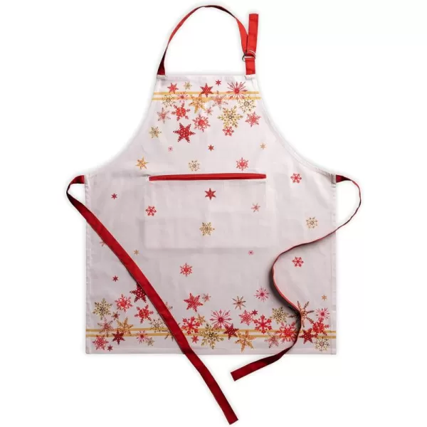 imageCotton Apron with Center Pocket Kitchen Unisex Cloth Apron 1 Piece with Long Ties for Painting Cooking Baking Restaurant23  Crystal Star